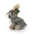 Rappa Plush rabbit grey sitting 16 cm ECO-FRIENDLY